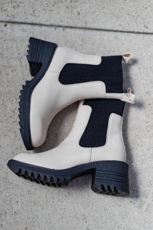 Bottines chelsea Lila