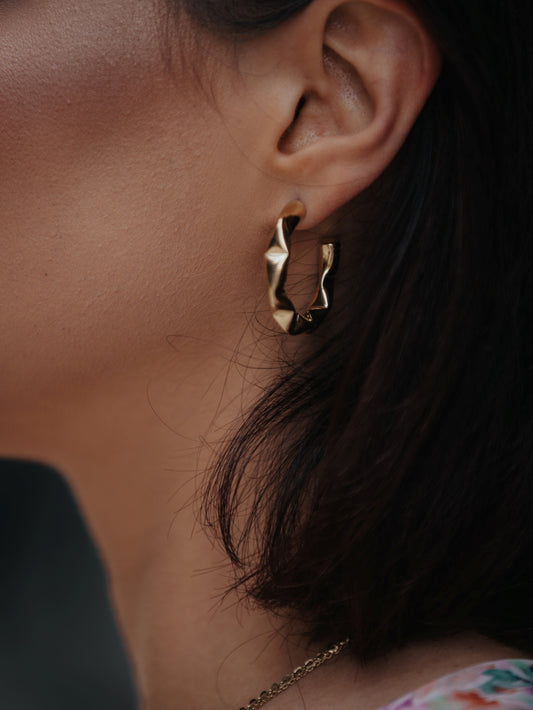 Boucles d'oreilles créoles Lisa